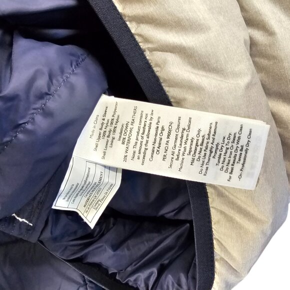 Eddie Bauer Womens Down Feather Pullover Snap Button Puffer Quilted Jacket, Sz S - Picture 4 of 7